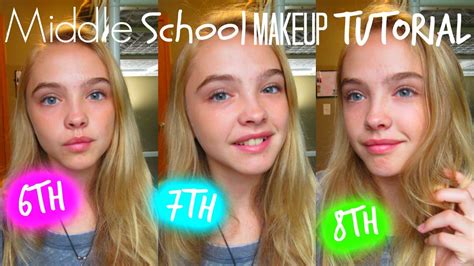 Middle School Makeup Tutorial 6th 7th And 8th Youtube