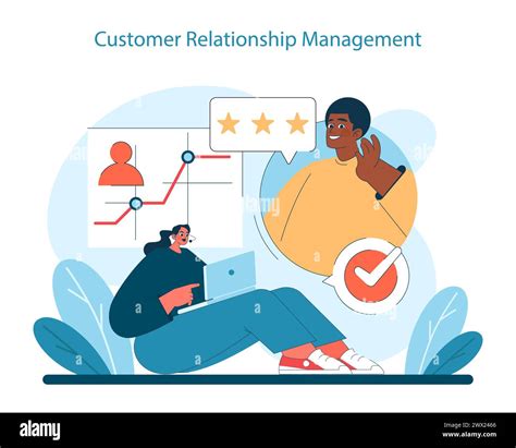 Customer Relationship Management concept. Enhancing client satisfaction ...