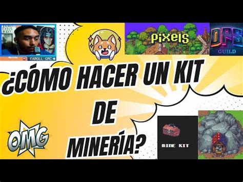 Como Hacer Un Kit De Miner A Pixels Online Youtube