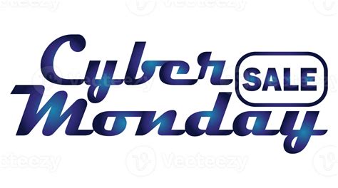 Cyber Monday Gradient Typography Premium Text 33572549 Png