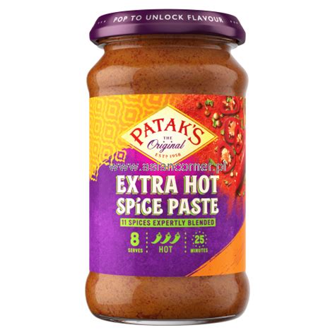 Patak Extra Hot Curry Paste 283g Asian Corner
