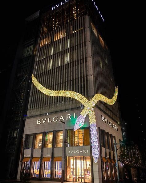 For The Holiday Season Were Wrapping Bulgari In Lights The Ginza