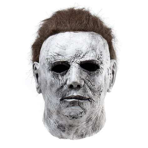 Buy Y Chainsaw Kills Michael Myers Cosplay Latex Adult Man Full Head