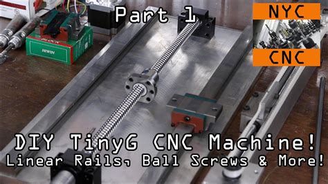 Diy Cnc Machine Linear Rails Tinyg Part Widget Youtube