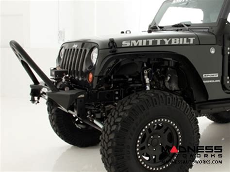 Jeep Wrangler Jk Src Stinger Front Bumper By Smittybilt Black Textured