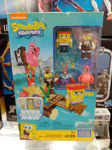 Mega Bloks Nickelodeon Spongebob Squarepants Pirate Figure Pack