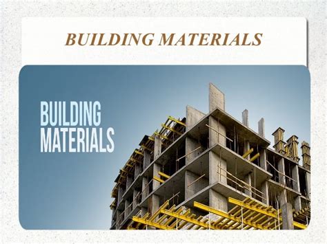 Types Of Building Materials Design Talk