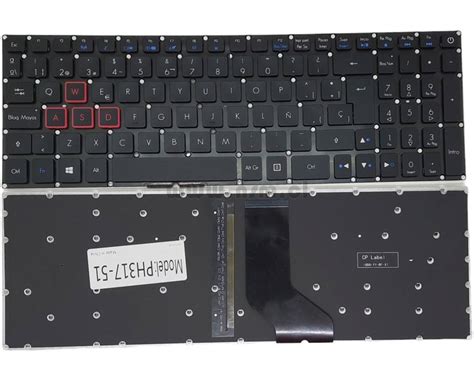 Teclado Español Negro Rojo ACER Aspire VX15 VX5 591G Series Tecla Power