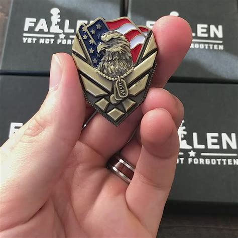 Us Air Force Veteran Pin Fallenyetnotforgotten