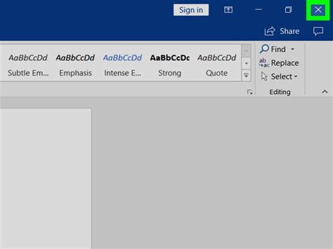 3 formas de cerrar un cuadro de diálogo en Microsoft Word