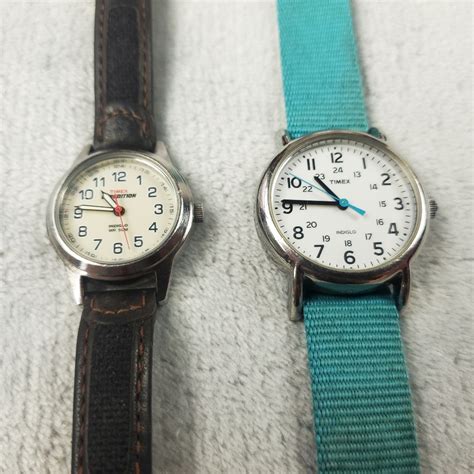 Timex Expedition Indiglo Watch Lot Ladies Quartz Glow Gem