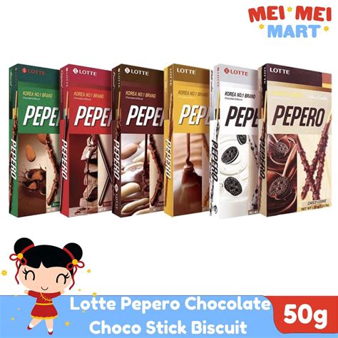 Lotte Pepero Chocolate Choco Stick Biscuit 36g Shopee Philippines