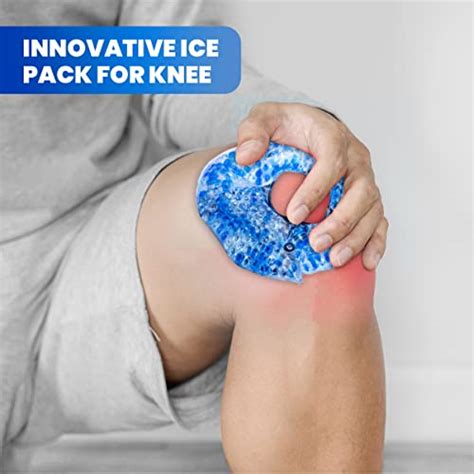 Therapy Wrap Reusable Hot Cold Gel Beads Best Ice Pack With Elastic Adjustable Strap For Knee