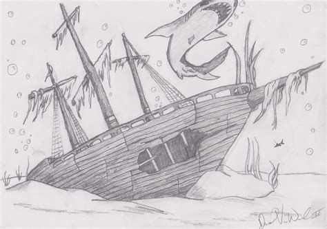 Sunken Pirate ship by snake8485 on DeviantArt