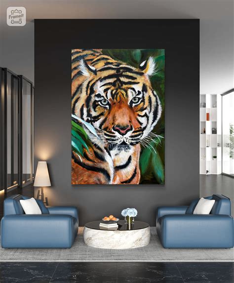 Hyper realistic Tiger Painting – Advaiti Arts