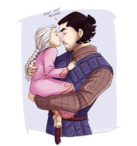 Jon Snow and His Daughter with Daenerys