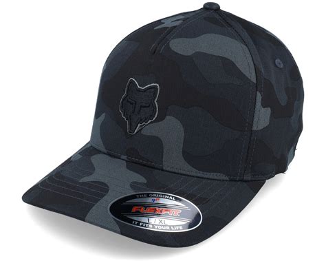 Fox Head Black Camo Flexfit - Fox cap | Hatstoreworld.com