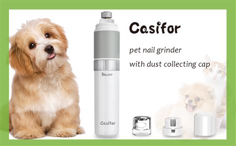 Casifor Dog Nail Grinder Clipper Pet Claw Trimmers With Dust Collector