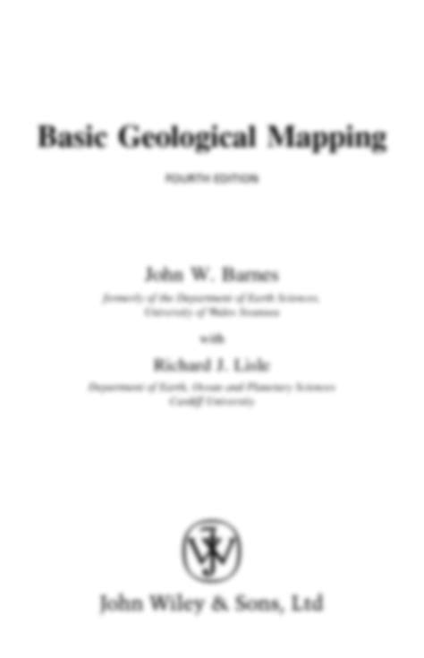 SOLUTION Basic Geological Mapping Studypool