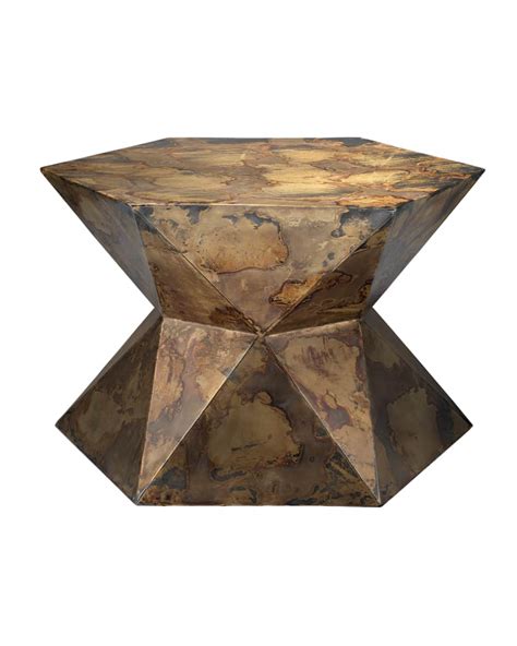 John Richard Collection Zeke Marble Martini Side Table