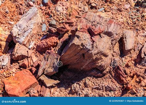 Background Of Stones Rich With Iron Ore Minerals Stock Image Image Of