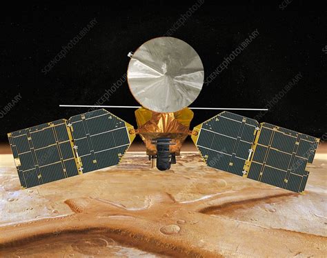 Mars Reconnaissance Orbiter, illustration - Stock Image - C046/3272 ...