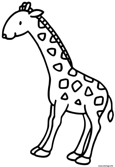 Coloriage La Girafe Dessin Girafe Imprimer