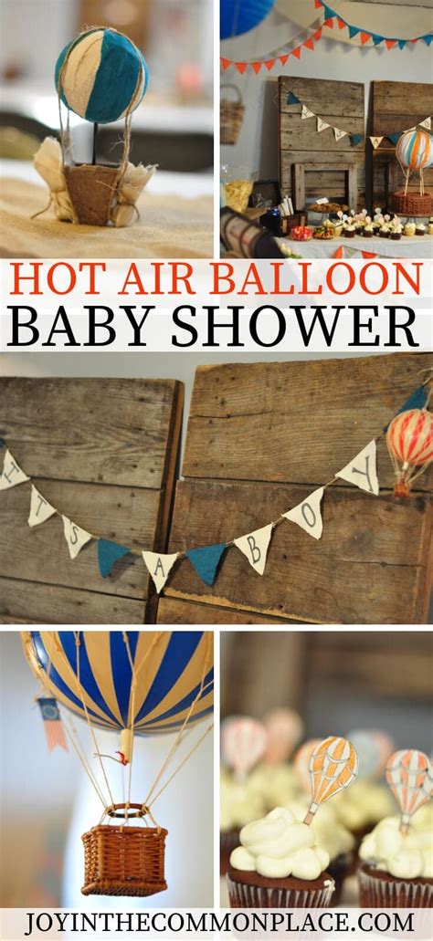 Throw A Vintage Hot Air Balloon Baby Shower