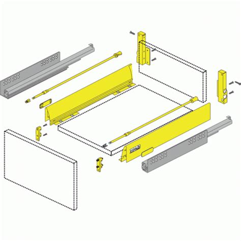 Kit Tiroir Tringles Innotech Atira H Mm Sans Coulisses Argent