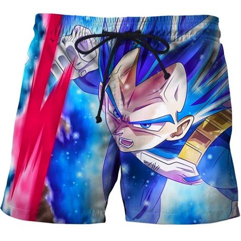 Vegeta SSJ Blue Instant Smash Shorts SuperSaiyanShop