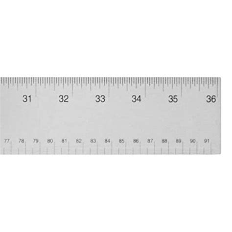 Stainless Steel Cork Backed Ruler Inch Metric Mr Ebay