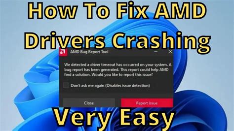 Fix For Amd Adrenaline Drivers Crashing Youtube