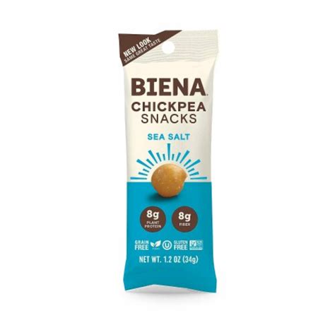 Biena Chickpea Snacks Sea Salt Case Of 10 1 2 Oz Case Of 10 1