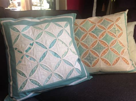 I made these cathedral window pillows for my daughter from the # ...