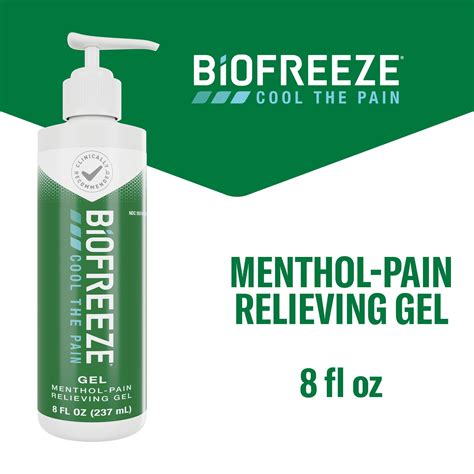 Buy Biofreeze Cool The Pain Relief Gel Menthol Pain Relieving Gel 8