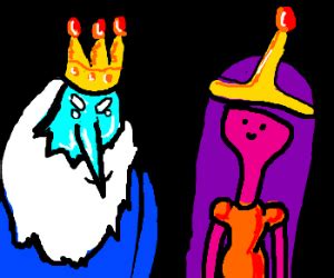 Ice King and princess Bubblegum - Drawception