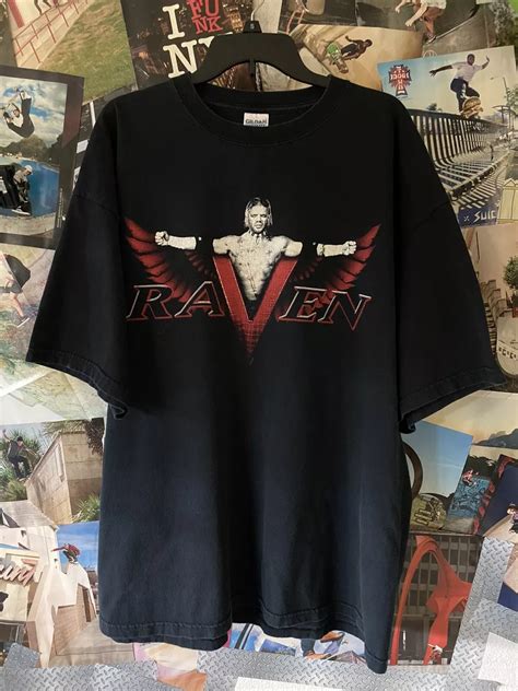 Rare Vintage Ecw Raven Shirt Plandetransformacionuniriojaes