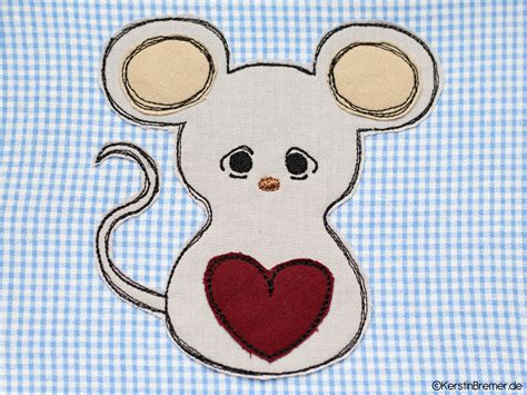 Maus Love Doodle Stickdateien Set Kerstinbremer De