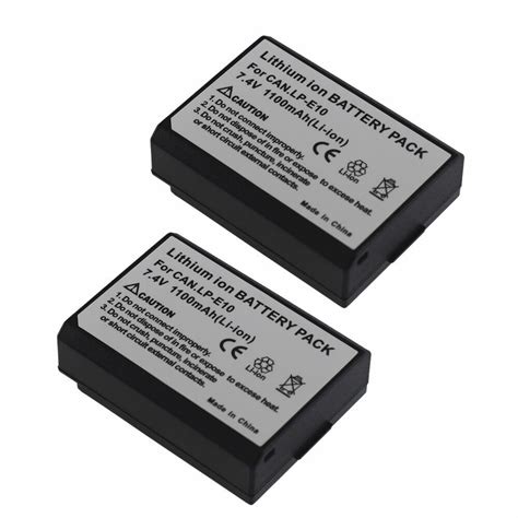 2 Pack 7.4v Battery for CANON DS126291 DS126491 DS126621 DS126741 ...