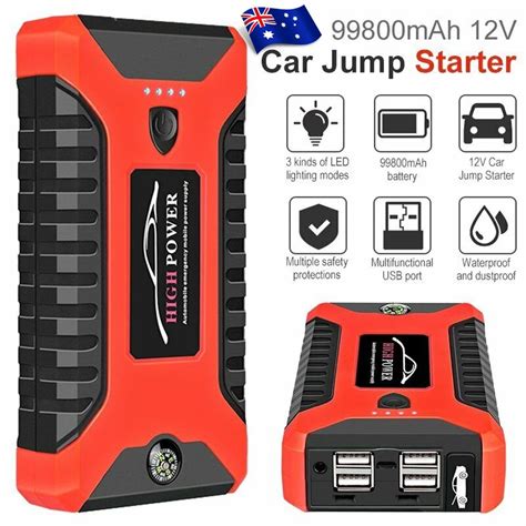 Jual WINHOI Power Bank 99800mAh Car Jump Starter 12V 4 USB Powerbank