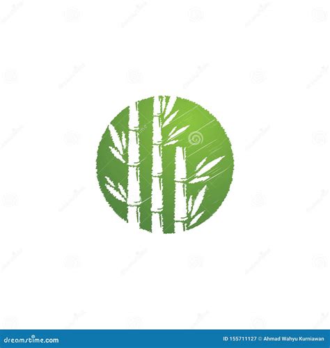 Logotipo Bamboo ilustração do vetor Ilustração de molde 155711127