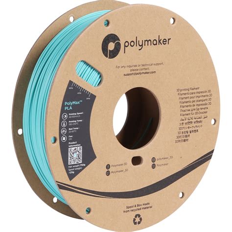 Polymax Tough Pla Polymaker Teal Vert Bleu Canard Mm G