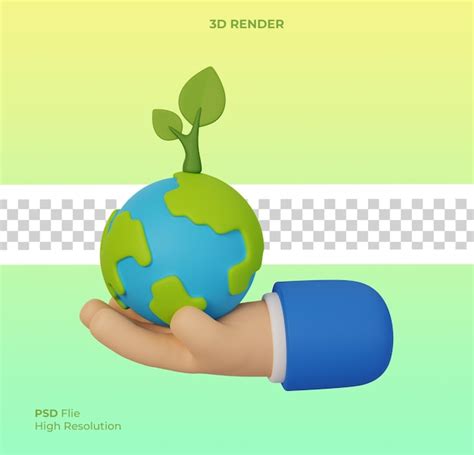 Premium Psd Earth Day Save World Environment Concept Human Hands