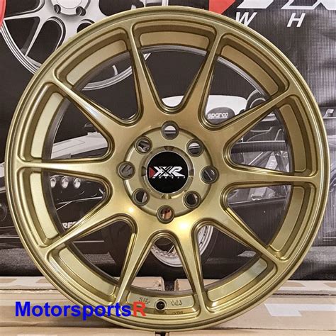 Xxr 527 Gold 16x8 20 Concave Wheels Rims 4x100 Stance 07 15 16 17 18