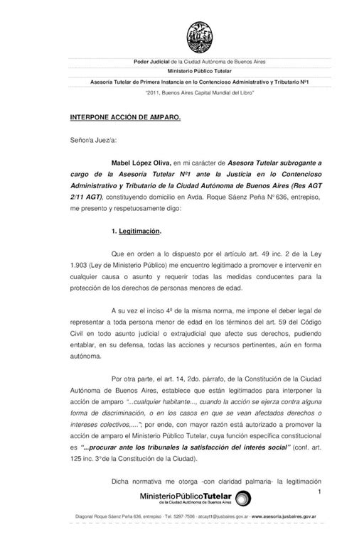 PDF INTERPONE ACCIÓN DE AMPARO Señor a Juez a Mabel mptutelar