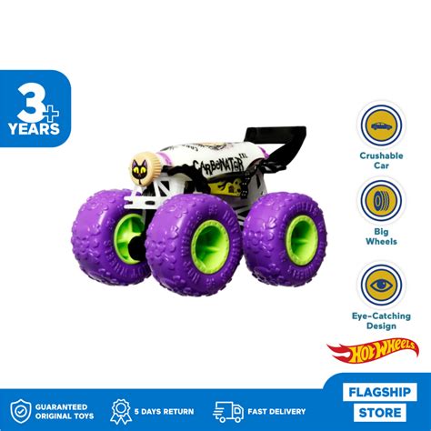 Jual Hot Wheels Monster Trucks Glow In The Dark Carbonator XXL Purple