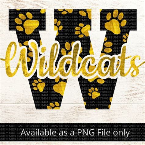 Wildcat Png File Wildcats Sublimation Design Wildcats With Etsy