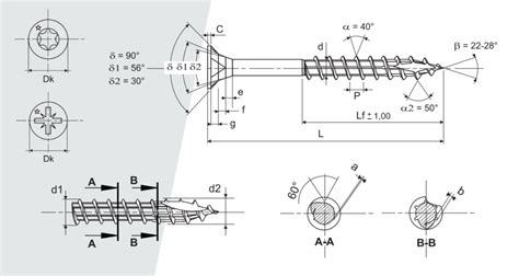 Caract Ristiques Techniques Vis Bois Et Agglo Acier Bichromat Et