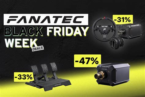 Black Friday Fanatec 2024 Promoções até 47 de desconto Sim Racing