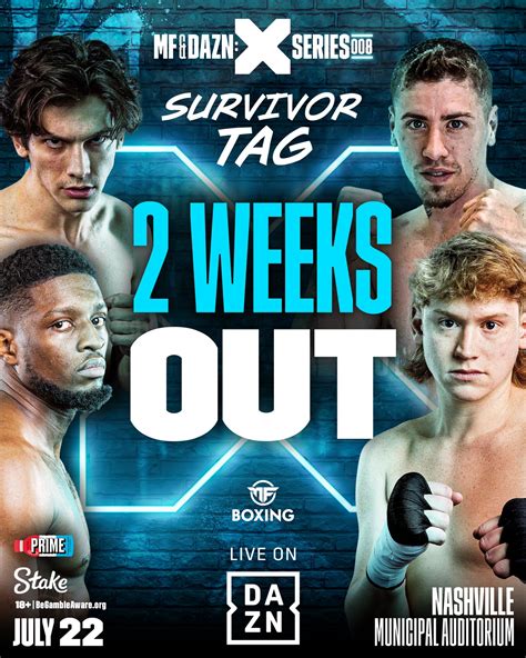 Misfits Boxing on Twitter: "Weeks out: 2️⃣ 4 fighters throw down in ...